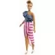 Papusa Barbie Fashionistas cu coc si hainute de schimb Papusa Barbie Fashionistas cu coc si hainute de schimb
