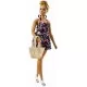 Papusa Barbie Fashionistas cu coc si hainute de schimb Papusa Barbie Fashionistas cu coc si hainute de schimb