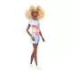 Papusa Barbie Fashionistas cu par afro blond Papusa Barbie Fashionistas cu par afro blond