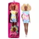 Papusa Barbie Fashionistas cu par afro blond Papusa Barbie Fashionistas cu par afro blond