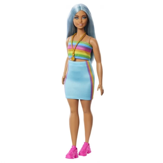 Papusa Barbie Fashionistas blonda cu top sport Papusa Barbie Fashionistas blonda cu top sport
