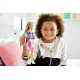Papusa Barbie Fashionistas cu parul blond si rochita sport