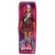 Papusa Barbie Fashionistas cu parul mov si rochita cu stelute Papusa Barbie Fashionistas cu parul mov si rochita cu stelute