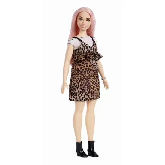 Papusa Barbie Fashionistas cu par roz Papusa Barbie Fashionistas cu par roz
