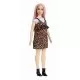 Papusa Barbie Fashionistas cu par roz Papusa Barbie Fashionistas cu par roz