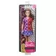 Papusa Barbie Fashionista cu rochita multicolora Papusa Barbie Fashionista cu rochita multicolora