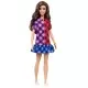 Papusa Barbie Fashionista cu rochita multicolora Papusa Barbie Fashionista cu rochita multicolora