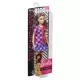 Papusa Barbie Fashionista cu rochita multicolora Papusa Barbie Fashionista cu rochita multicolora