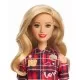 Papusa Barbie Fashionista cu rochita rosie Papusa Barbie Fashionista cu rochita rosie