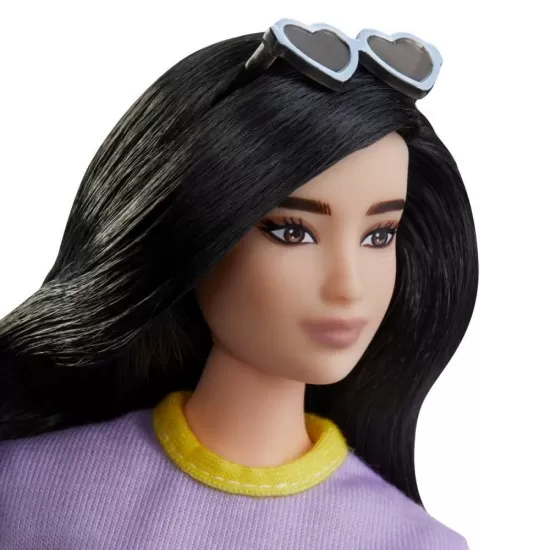 Papusa Barbie Fashionista cu rochita Unicorn Believer Papusa Barbie Fashionista cu rochita Unicorn Believer