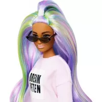Papusa Barbie Fashionista cu rochita roz Dream Often
