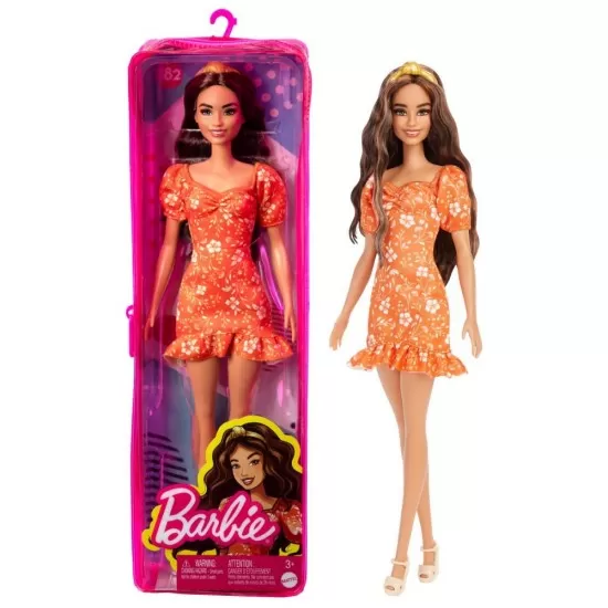 Papusa Barbie Fashionistas satena cu bentita Papusa Barbie Fashionistas satena cu bentita