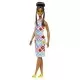 Papusa Barbie Fashionistas satena cu ochelari de soare galbeni Papusa Barbie Fashionistas satena cu ochelari de soare galbeni