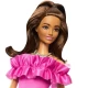 Papusa Barbie Fashionistas satena cu rochie roz Papusa Barbie Fashionistas satena cu rochie roz