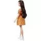 Papusa Barbie Fashionistas satena cu rochita portocalie cu buline Papusa Barbie Fashionistas satena cu rochita portocalie cu buline