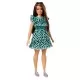 Papusa Barbie Fashionistas satena cu rochita verde Papusa Barbie Fashionistas satena cu rochita verde