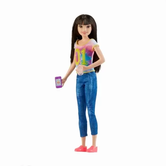 Papusa Barbie Family - Bona in jeans Papusa Barbie Family - Bona in jeans