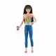 Papusa Barbie Family - Bona in jeans Papusa Barbie Family - Bona in jeans