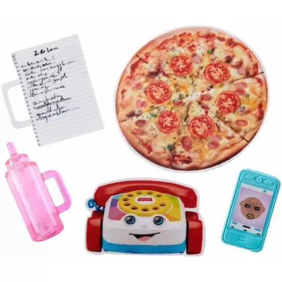 Papusa Barbie Family - Bona cu pizza Papusa Barbie Family - Bona cu pizza