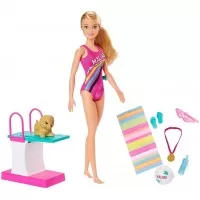 Papusa Barbie inotatoare