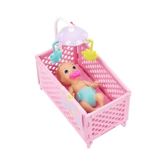 Papusa Barbie mamica satena cu bebelus Papusa Barbie mamica satena cu bebelus