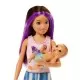 Papusa Barbie mamica satena cu bebelus Papusa Barbie mamica satena cu bebelus