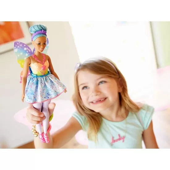Papusa Barbie Dreamtopia - Zana cu parul albastru Papusa Barbie Dreamtopia - Zana cu parul albastru