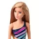 Papusa Barbie satena cu costum de baie multicolor Papusa Barbie satena cu costum de baie multicolor