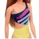 Papusa Barbie satena cu costum de baie multicolor Papusa Barbie satena cu costum de baie multicolor