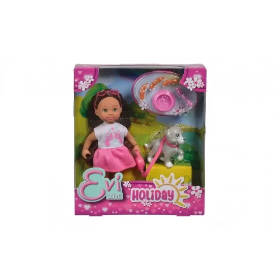 Set papusa Evie cu catel si accesorii Set papusa Evie cu catel si accesorii