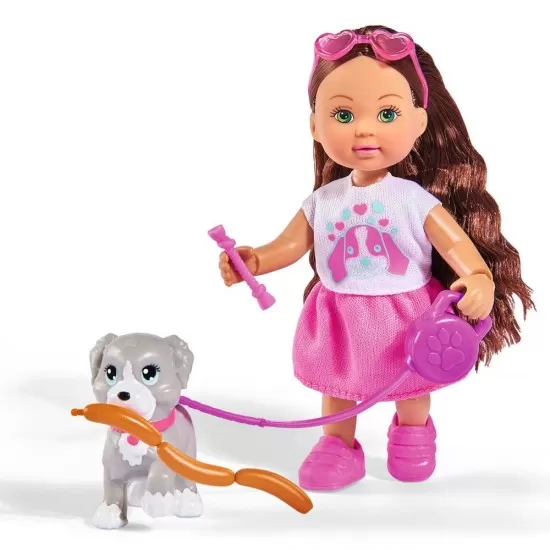 Set papusa Evie cu catel si accesorii Set papusa Evie cu catel si accesorii