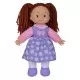 Papusa Flower Dolly din material textil 38 cm cu parul maroniu Papusa Flower Dolly din material textil 38 cm cu parul maroniu