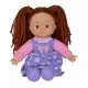 Papusa Flower Dolly din material textil 38 cm cu parul maroniu Papusa Flower Dolly din material textil 38 cm cu parul maroniu