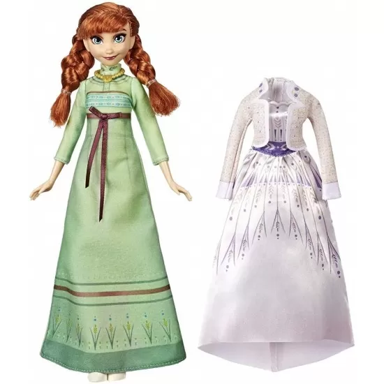 Papusa Anna Frozen 2 cu rochita de schimb Papusa Anna Frozen 2 cu rochita de schimb