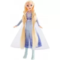 Papusa Elsa cu par lung pentru impletit Frozen 2