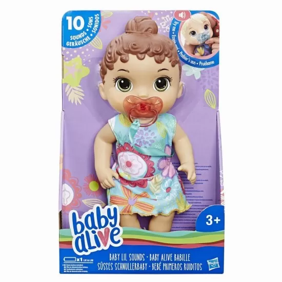 Papusa interactiva Baby Lil Bruneta Papusa interactiva Baby Lil Bruneta