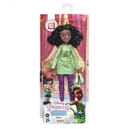 Papusa Printesa Tiana colectia Comfy Squad Papusa Printesa Tiana colectia Comfy Squad