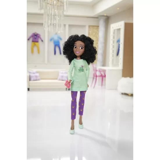 Papusa Printesa Tiana colectia Comfy Squad Papusa Printesa Tiana colectia Comfy Squad