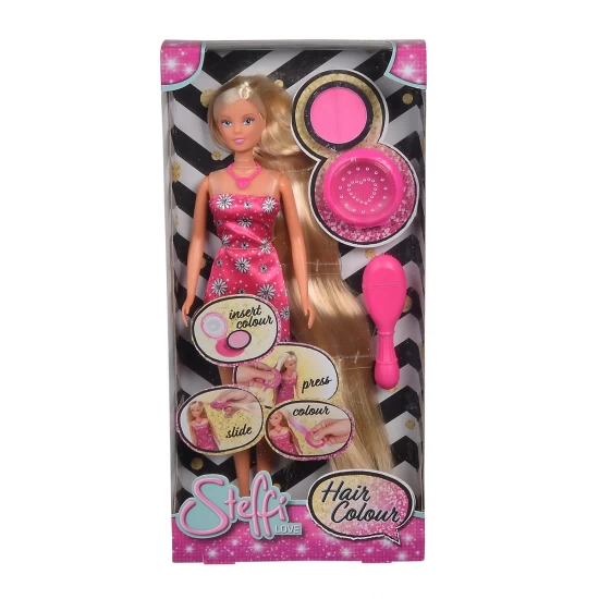 Papusa Steffi cu accesorii pentru colorat parul