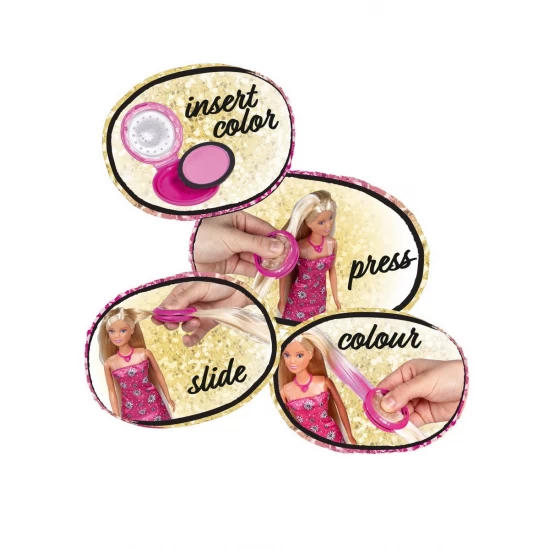 Papusa Steffi cu accesorii pentru colorat parul