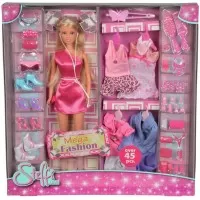 Set papusa Steffi Mega Fashion cu 45 accesorii