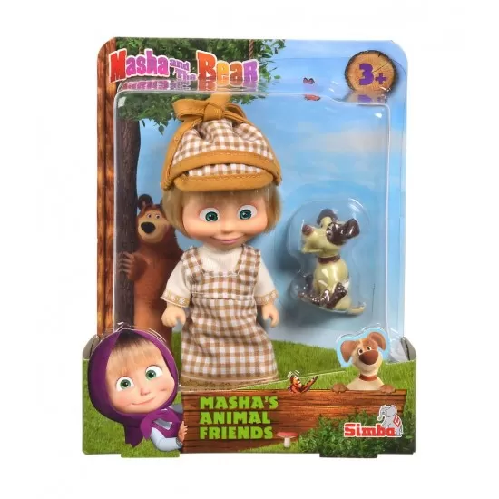 Papusa Masha cu catelus Papusa Masha cu catelus
