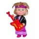 Papusa Masha cu chitara rock Papusa Masha cu chitara rock