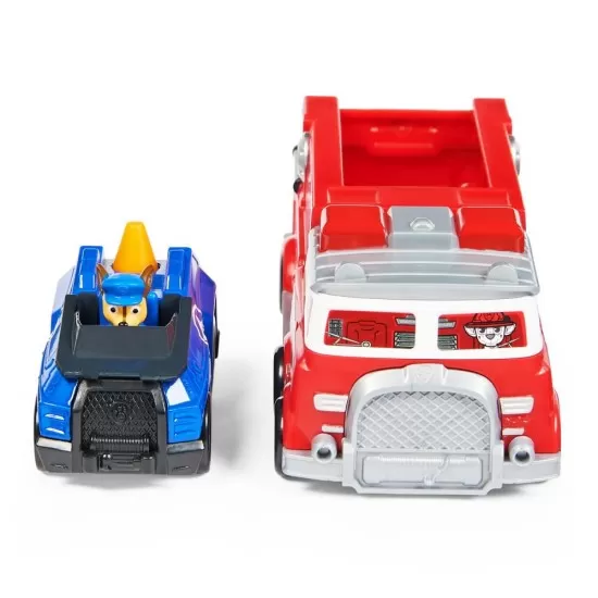 Camion de pompieri cu figurina metalica Patrula Catelusilor Camion de pompieri cu figurina metalica Patrula Catelusilor
