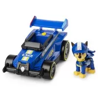 Masina de curse cu sunete si motor pull-back Chase Patrula Catelusilor 