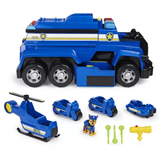 Masina de politie Chase Ultimate Police Cruiser 5 in 1 Patrula Catelusilor Masina de politie Chase Ultimate Police Cruiser 5 in 1 Patrula Catelusilor