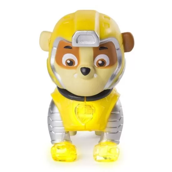 Figurina articulata cu lumini Mighy Pups Rubble Patrula Catelusilor Figurina articulata cu lumini Mighy Pups Rubble Patrula Catelusilor