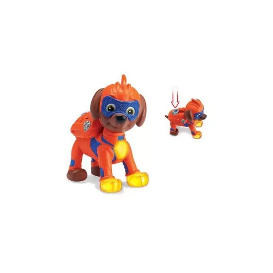 Figurina articulata cu lumini Mighy Pups Zuma Patrula Catelusilor Figurina articulata cu lumini Mighy Pups Zuma Patrula Catelusilor