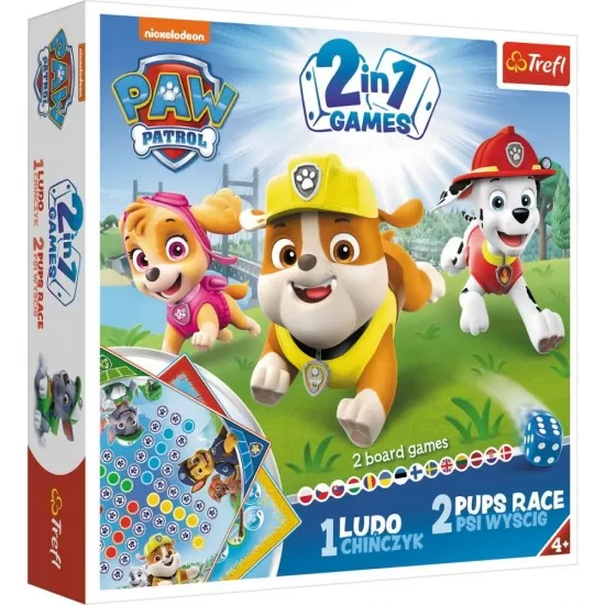 Joc 2 in 1 Ludo si Cursa Patrula Catelusilor Joc 2 in 1 Ludo si Cursa Patrula Catelusilor