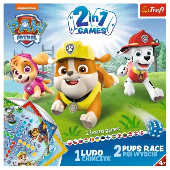 Joc 2 in 1 Ludo si Cursa Patrula Catelusilor Joc 2 in 1 Ludo si Cursa Patrula Catelusilor